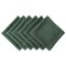 CC Home Furnishings Set of 6 Dark Green Square Cloth Napkins 20"